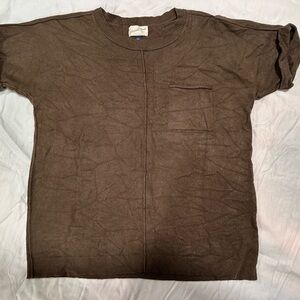 Universal Thread Dark Brown Short Sleeve Tee